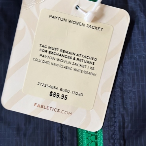 Fabletics Women’s Payton Woven Jacket in collegiate Navy/white size XS - Picture 11 of 11